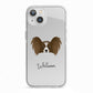 Papillon Personalised iPhone 13 TPU Impact Case with White Edges