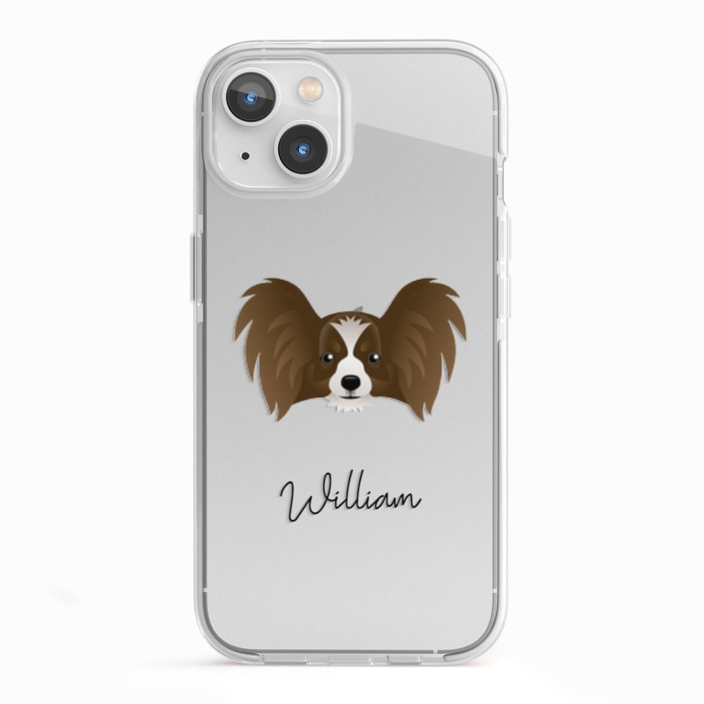 Papillon Personalised iPhone 13 TPU Impact Case with White Edges