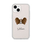 Papillon Personalised iPhone 14 Clear Tough Case Starlight