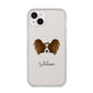 Papillon Personalised iPhone 14 Plus Clear Tough Case Starlight