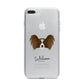 Papillon Personalised iPhone 7 Plus Bumper Case on Silver iPhone