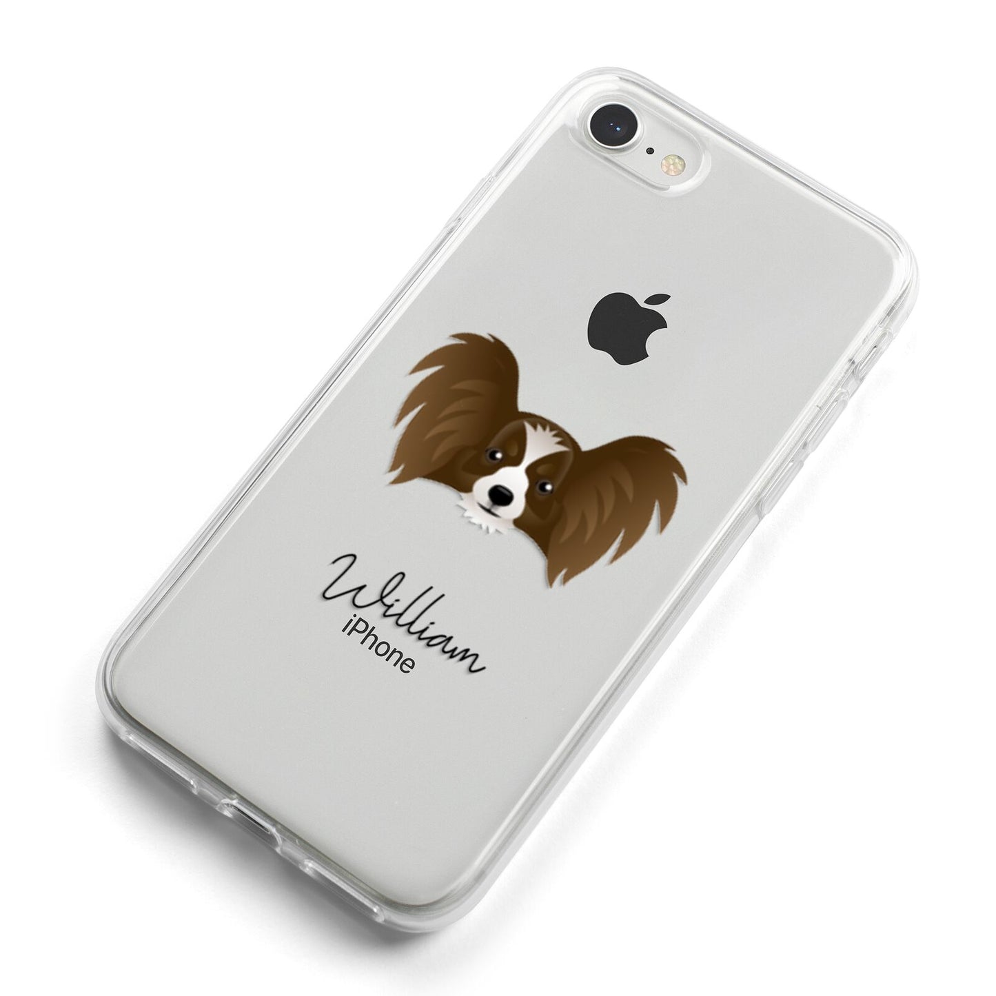 Papillon Personalised iPhone 8 Bumper Case on Silver iPhone Alternative Image
