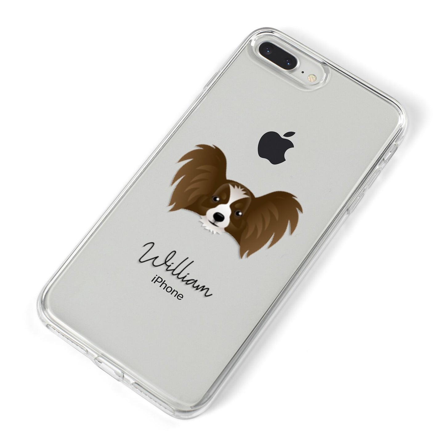 Papillon Personalised iPhone 8 Plus Bumper Case on Silver iPhone Alternative Image