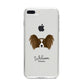 Papillon Personalised iPhone 8 Plus Bumper Case on Silver iPhone