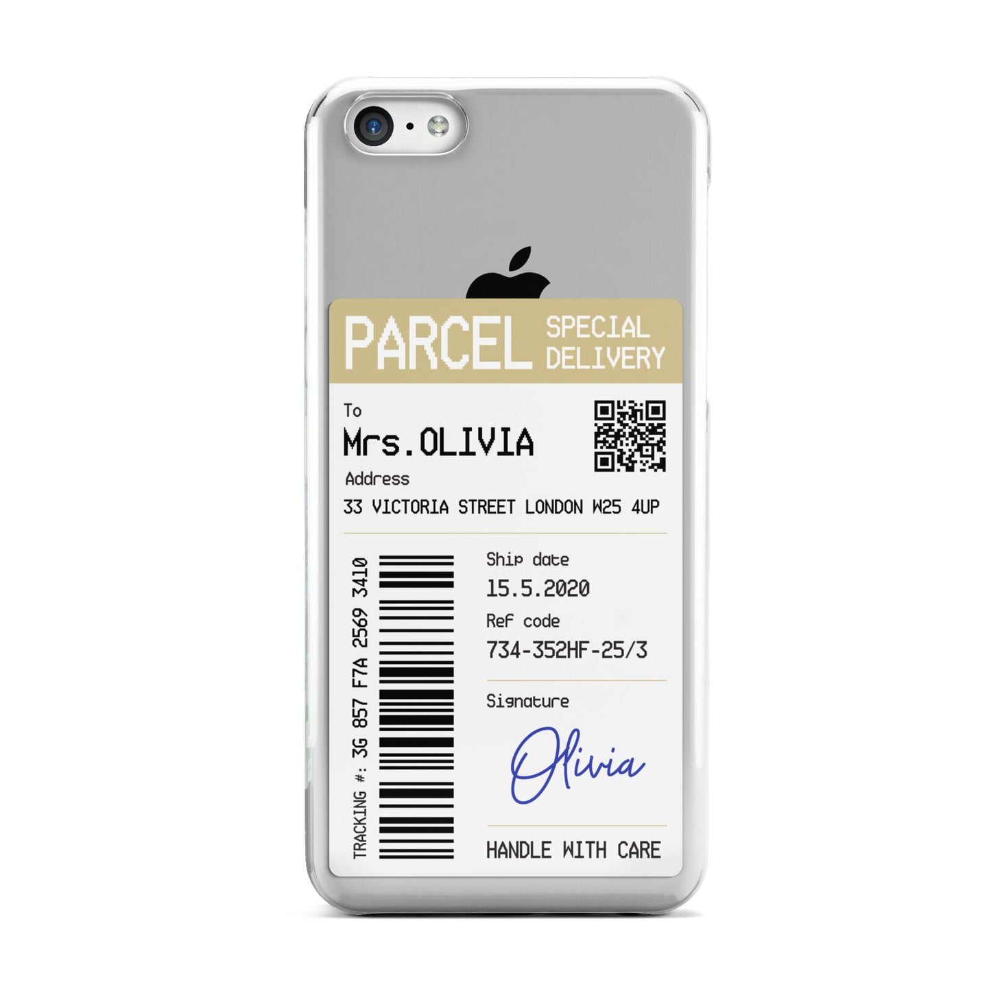 Parcel Label with Name Apple iPhone 5c Case