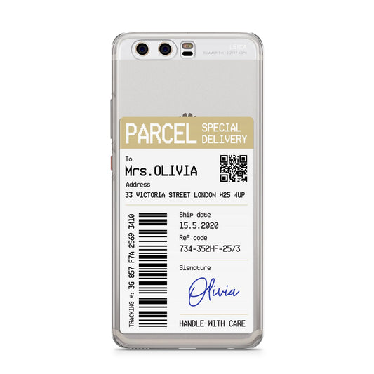 Parcel Label with Name Huawei P10 Phone Case