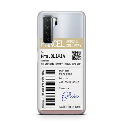 Parcel Label with Name Huawei P40 Lite 5G Phone Case