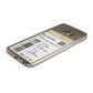 Parcel Label with Name Protective Samsung Galaxy Case Angled Image