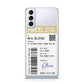 Parcel Label with Name Samsung S21 Plus Case