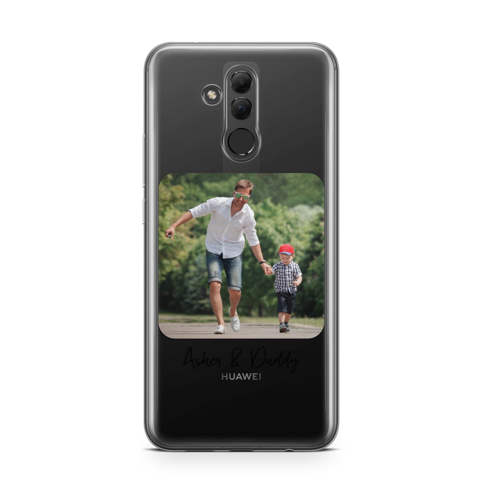 Parent and Child Photo with Text Huawei Mate 20 Lite