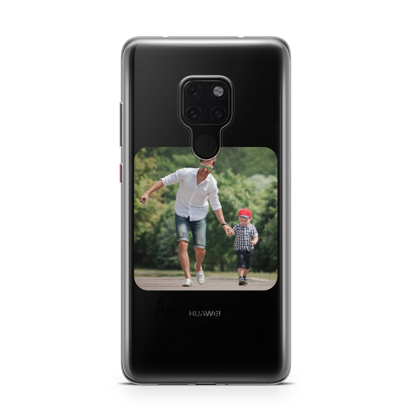 Parent and Child Photo with Text Huawei Mate 20 Phone Case