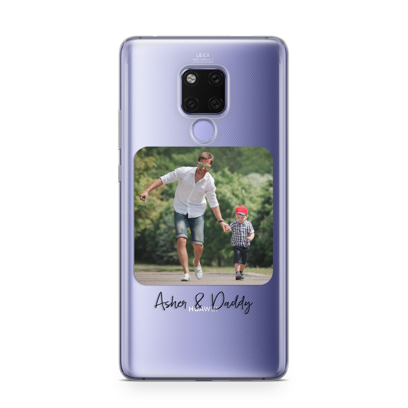 Parent and Child Photo with Text Huawei Mate 20X Phone Case