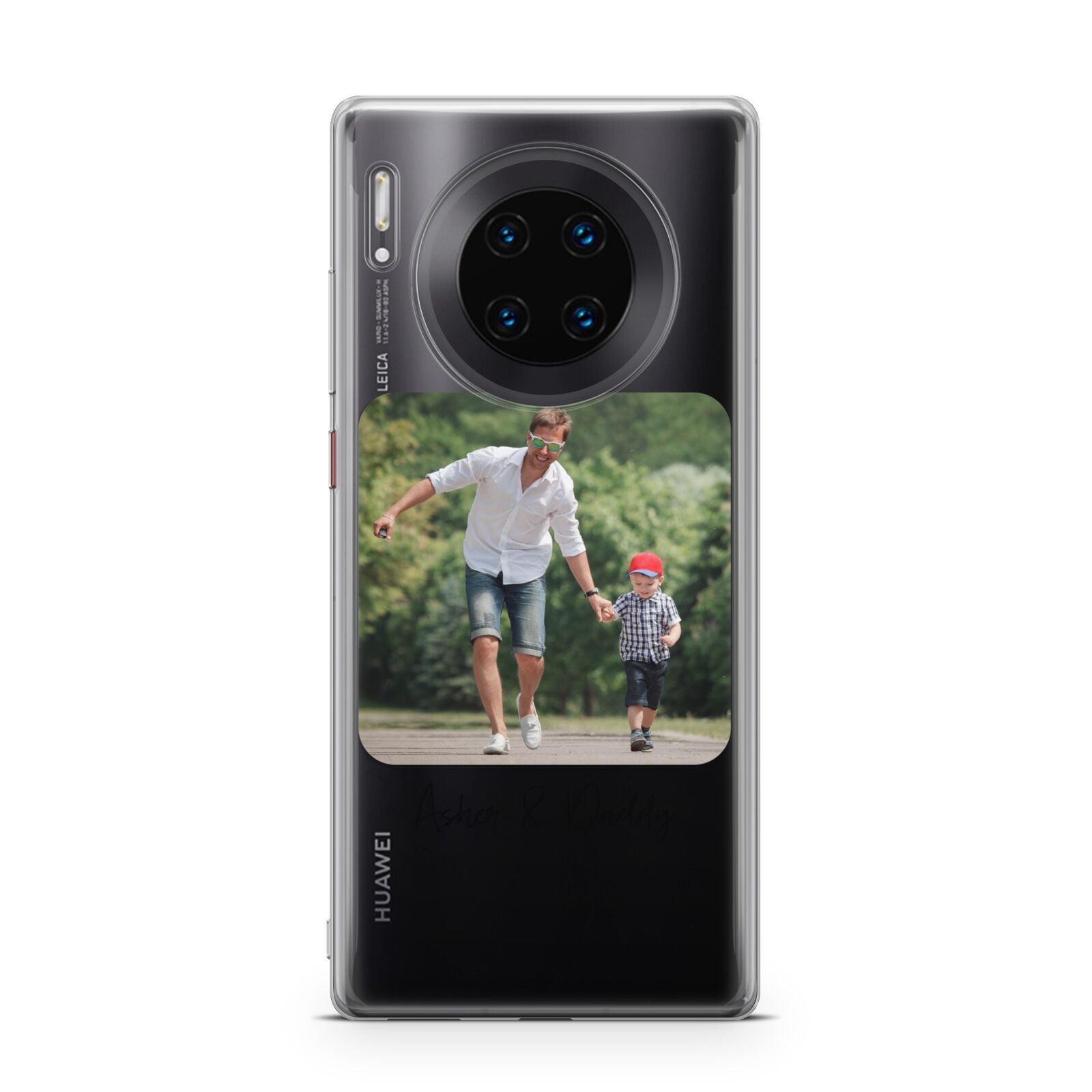 Parent and Child Photo with Text Huawei Mate 30 Pro Phone Case