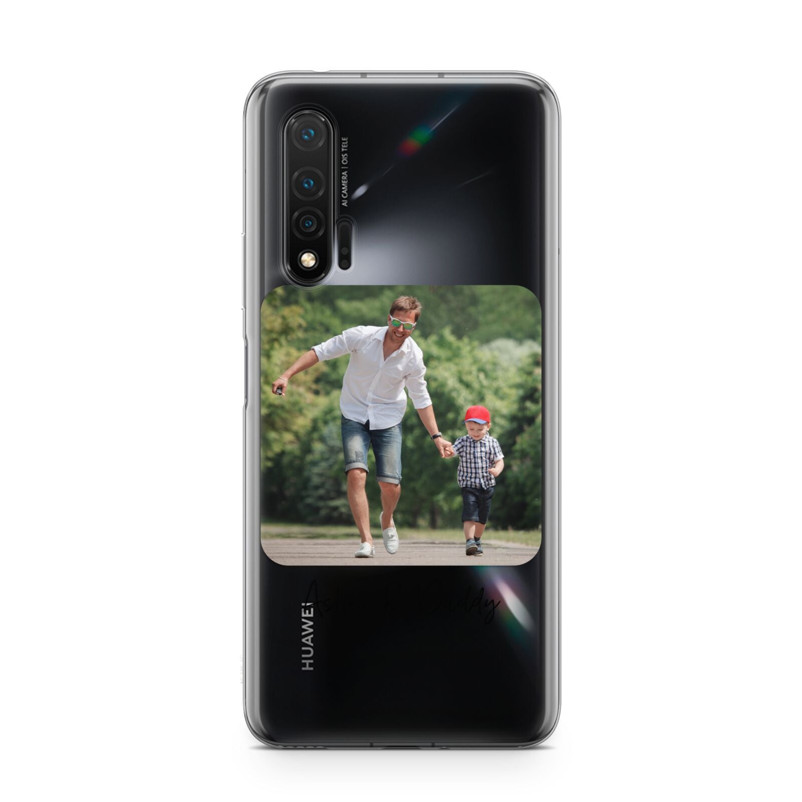 Parent and Child Photo with Text Huawei Nova 6 Phone Case