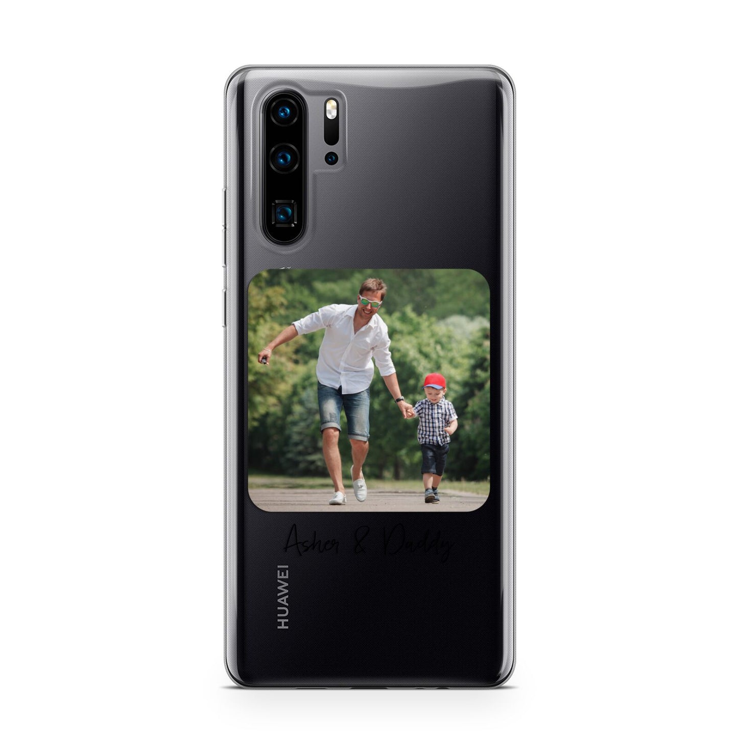 Parent and Child Photo with Text Huawei P30 Pro Phone Case