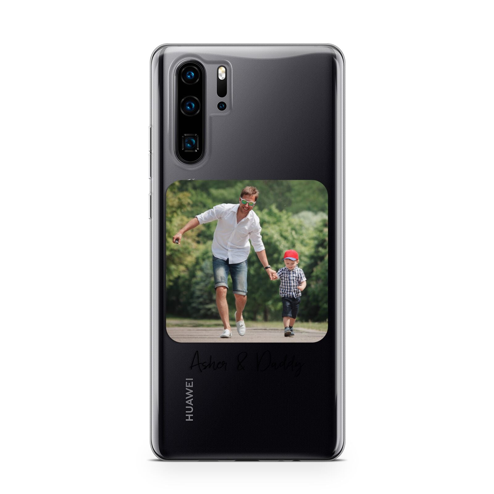 Parent and Child Photo with Text Huawei P30 Pro Phone Case