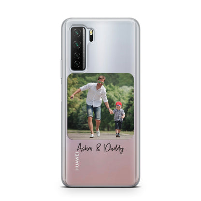 Parent and Child Photo with Text Huawei P40 Lite 5G Phone Case