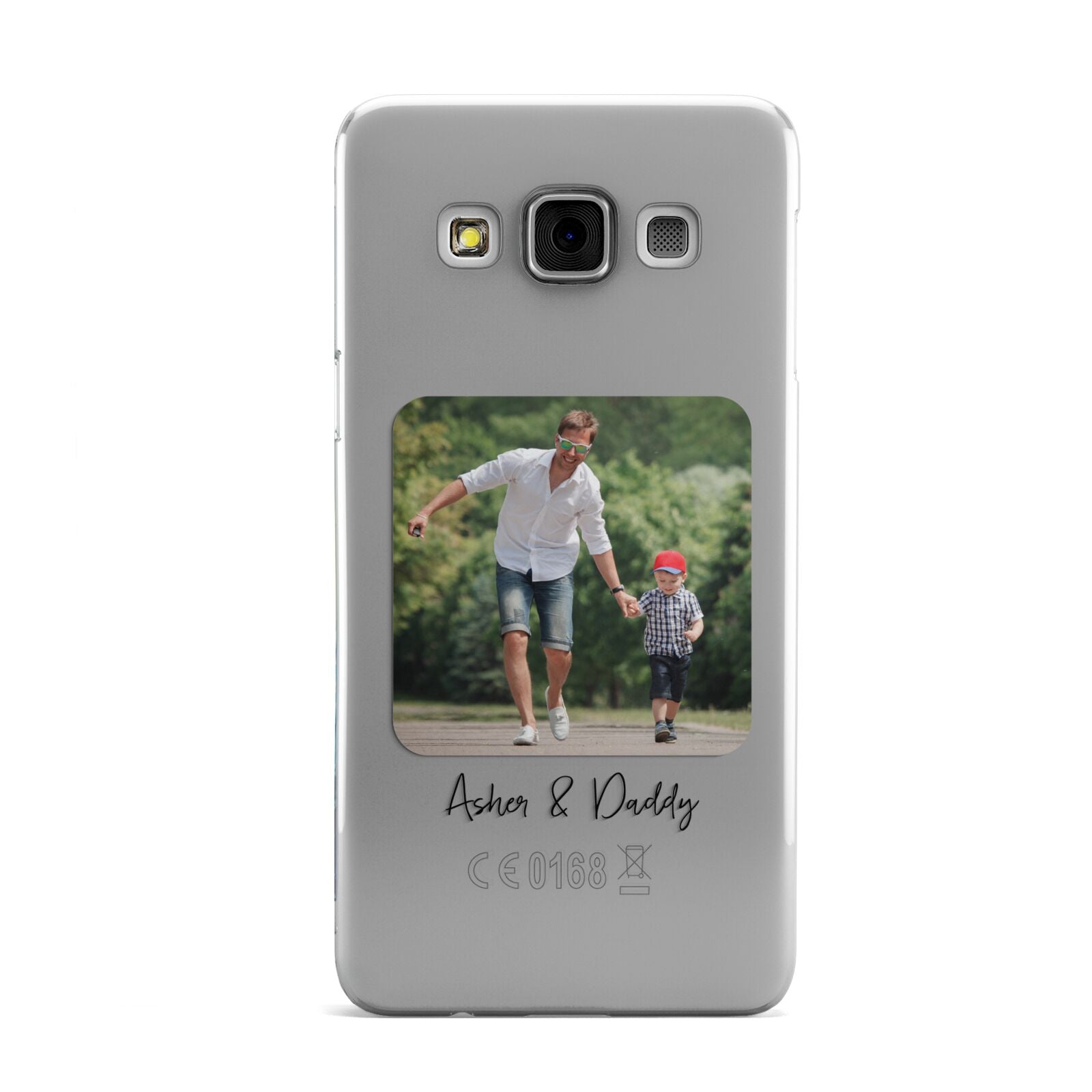 Parent and Child Photo with Text Samsung Galaxy A3 Case