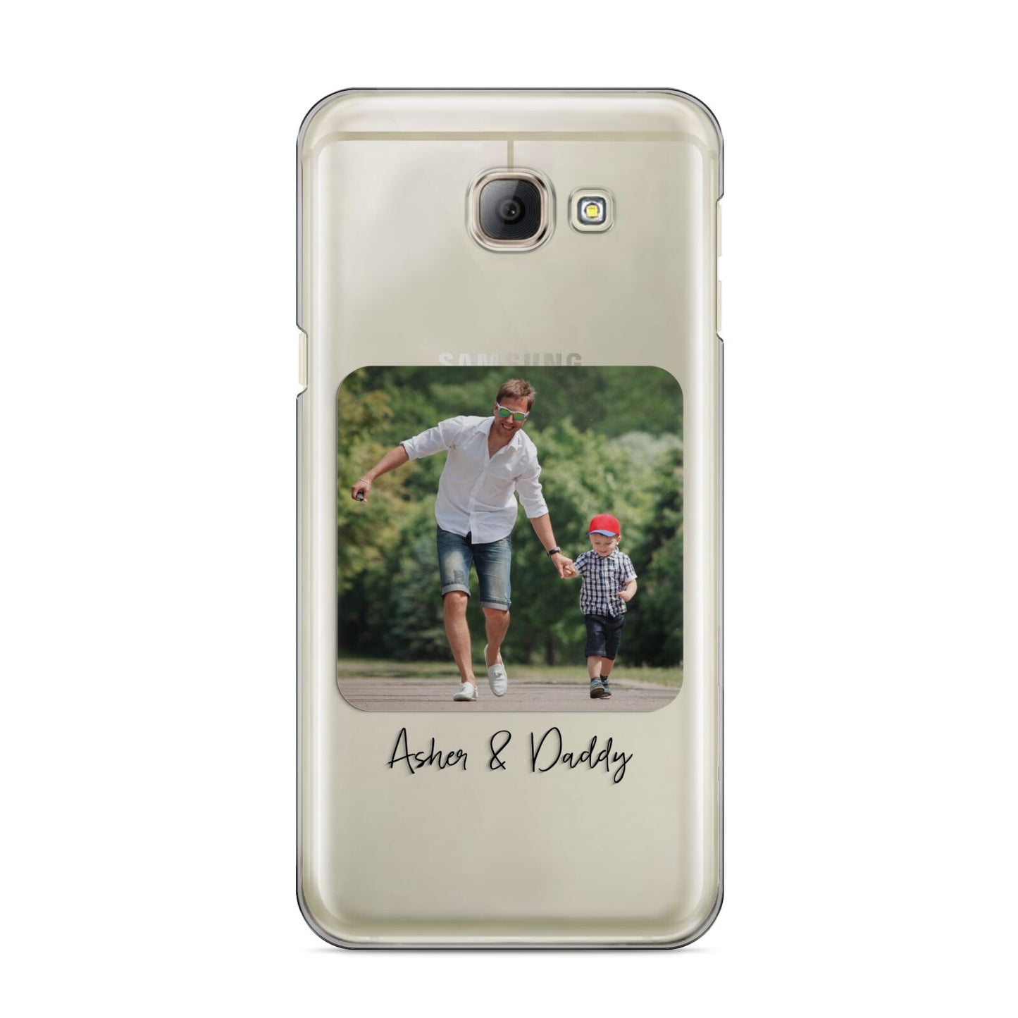 Parent and Child Photo with Text Samsung Galaxy A8 2016 Case