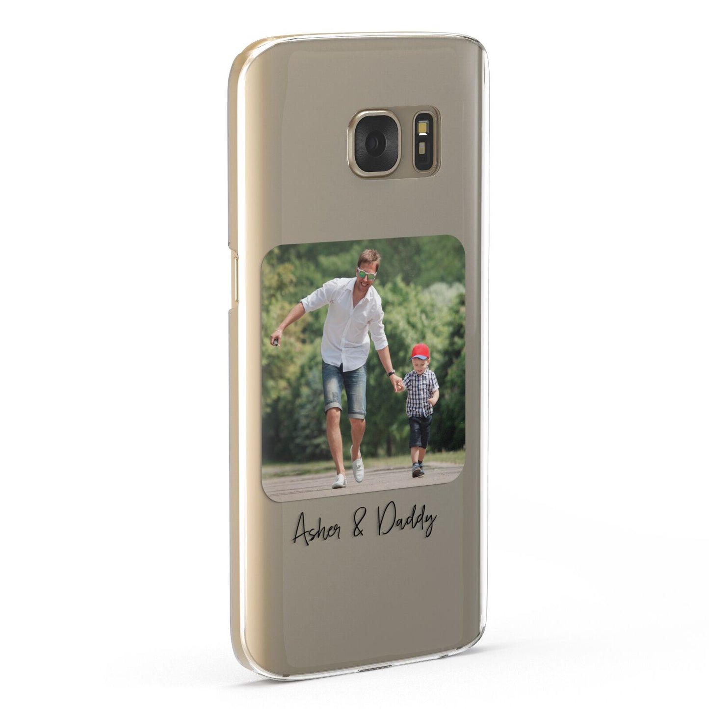 Parent and Child Photo with Text Samsung Galaxy Case Fourty Five Degrees