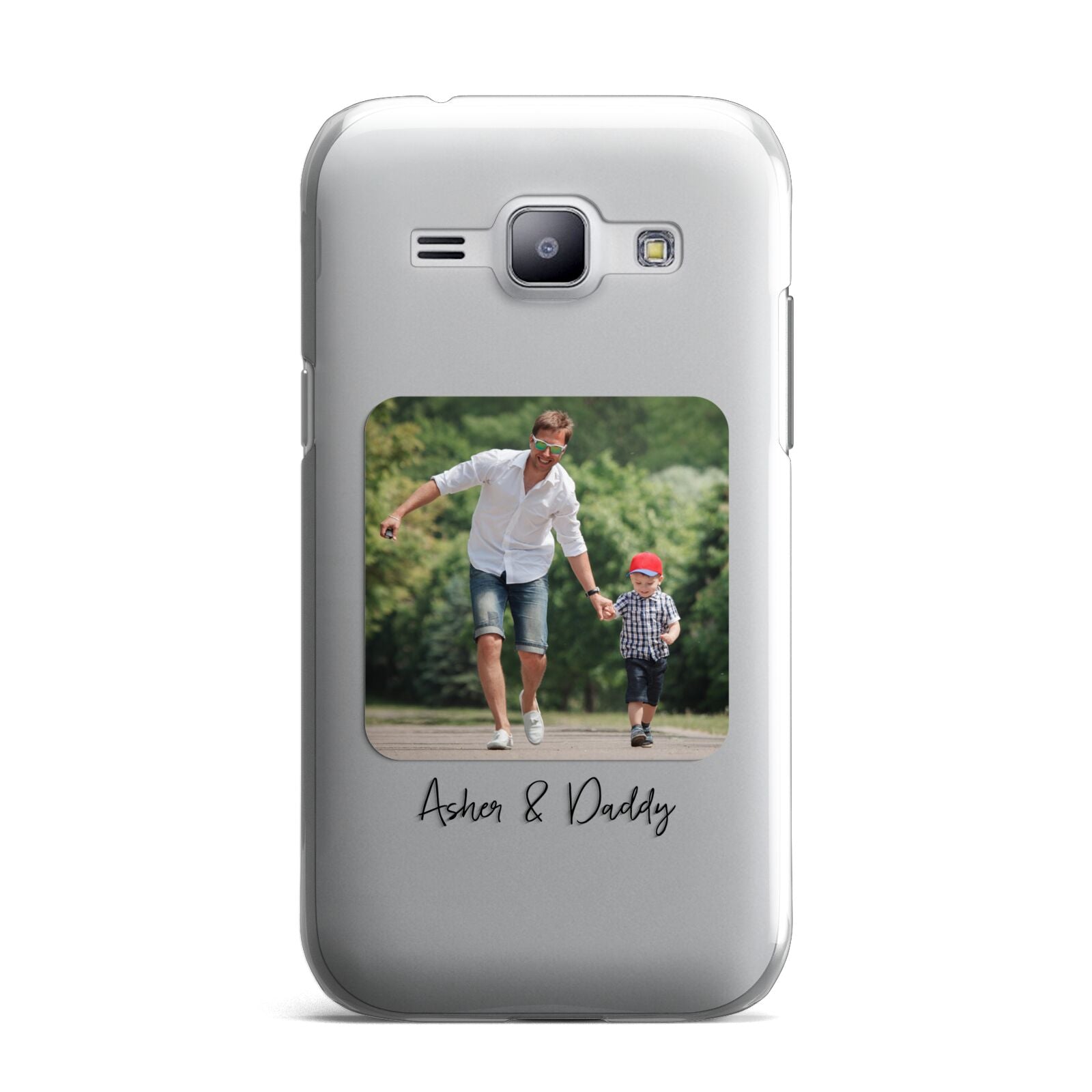 Parent and Child Photo with Text Samsung Galaxy J1 2015 Case