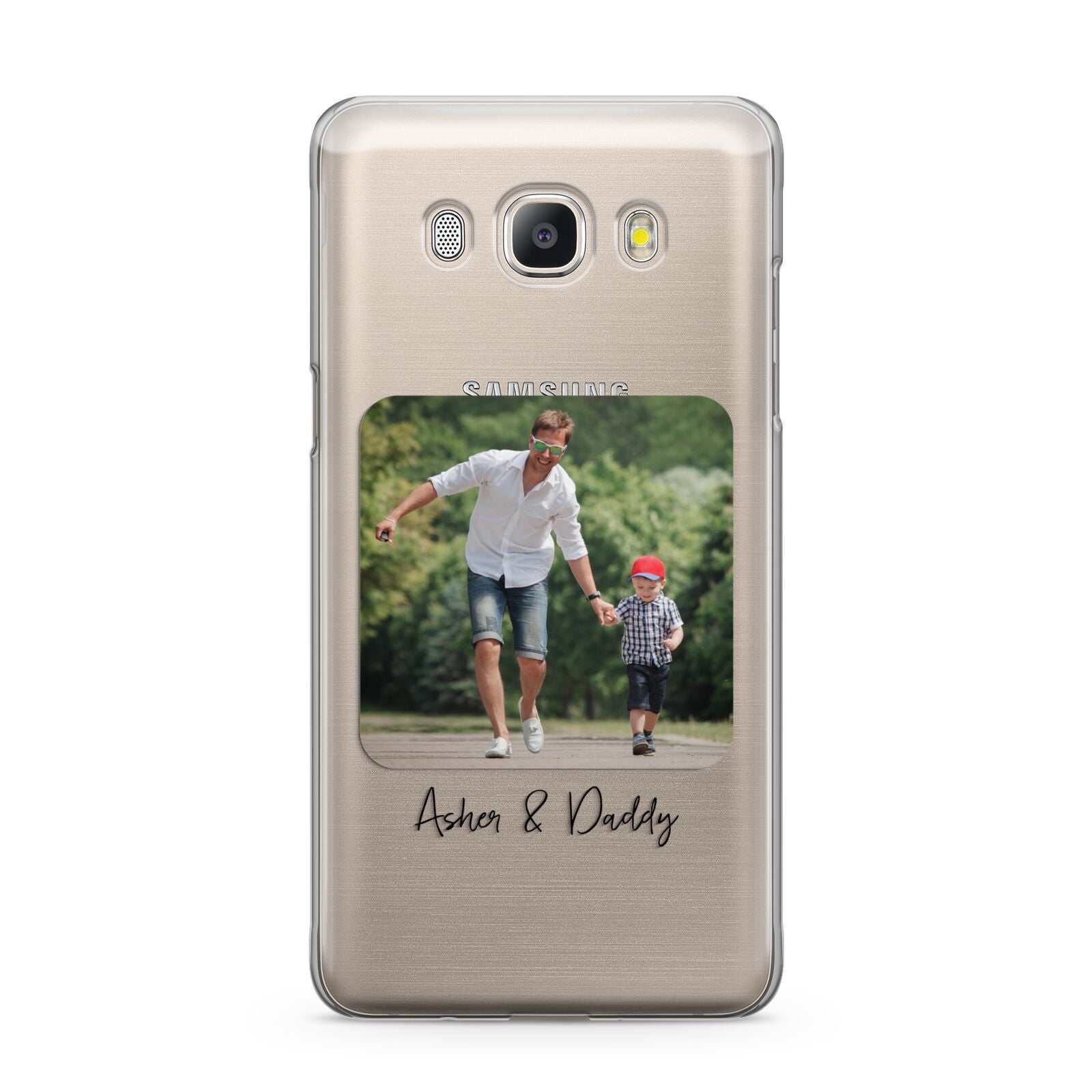 Parent and Child Photo with Text Samsung Galaxy J5 2016 Case