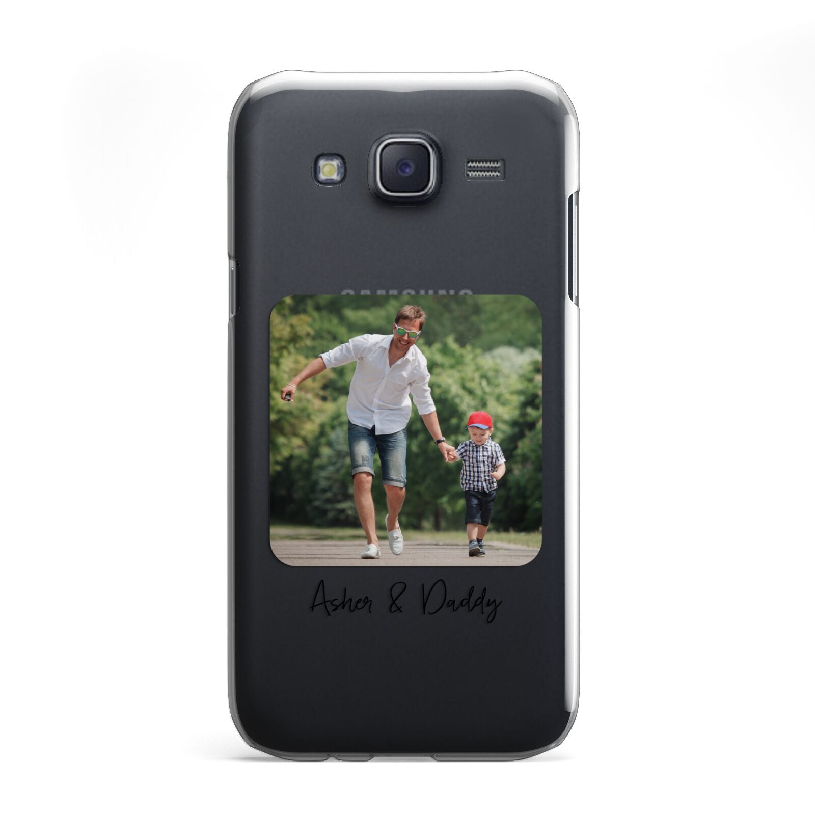 Parent and Child Photo with Text Samsung Galaxy J5 Case