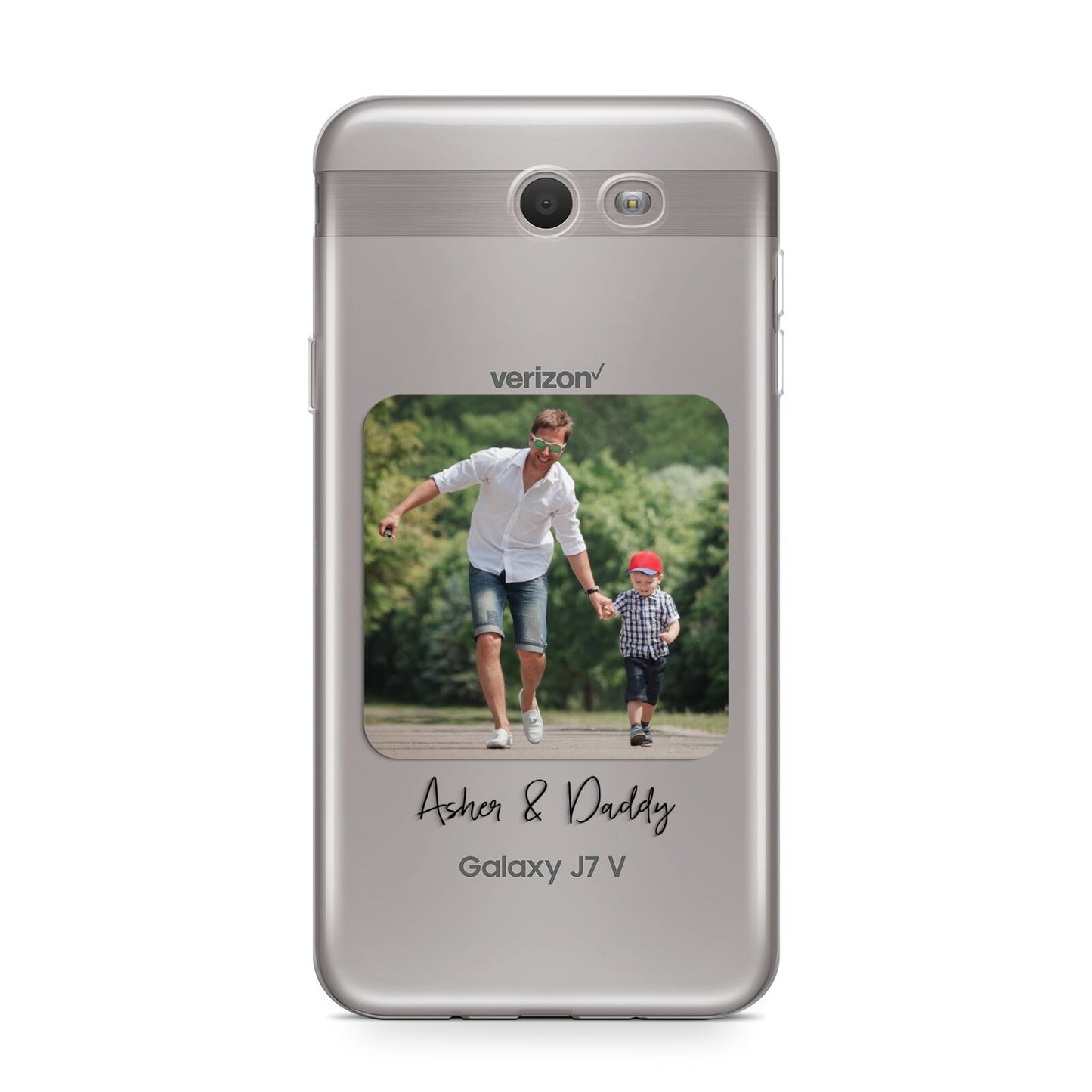 Parent and Child Photo with Text Samsung Galaxy J7 2017 Case