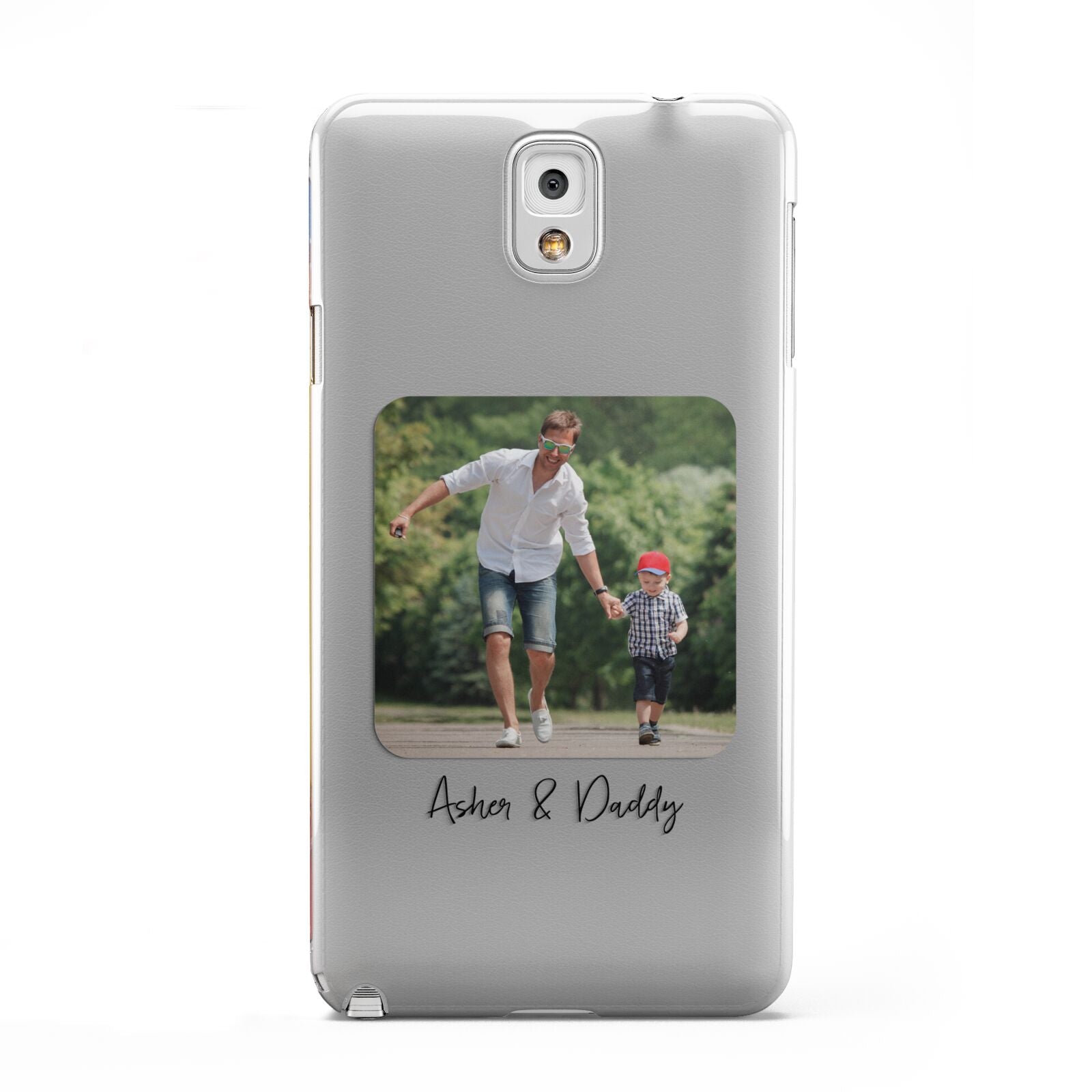 Parent and Child Photo with Text Samsung Galaxy Note 3 Case