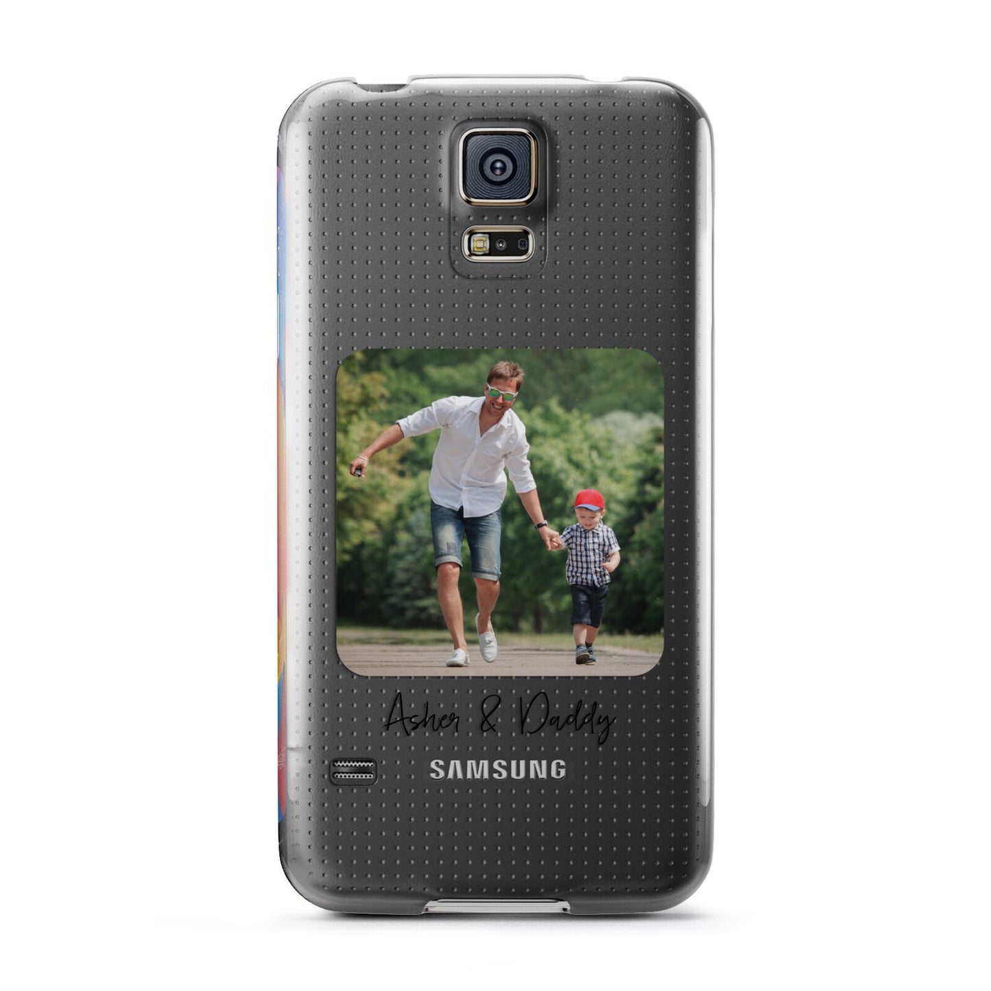 Parent and Child Photo with Text Samsung Galaxy S5 Case