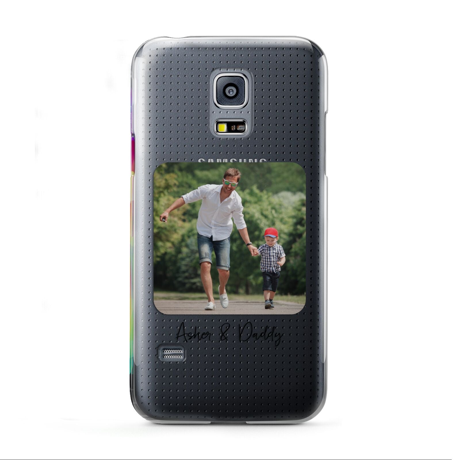 Parent and Child Photo with Text Samsung Galaxy S5 Mini Case