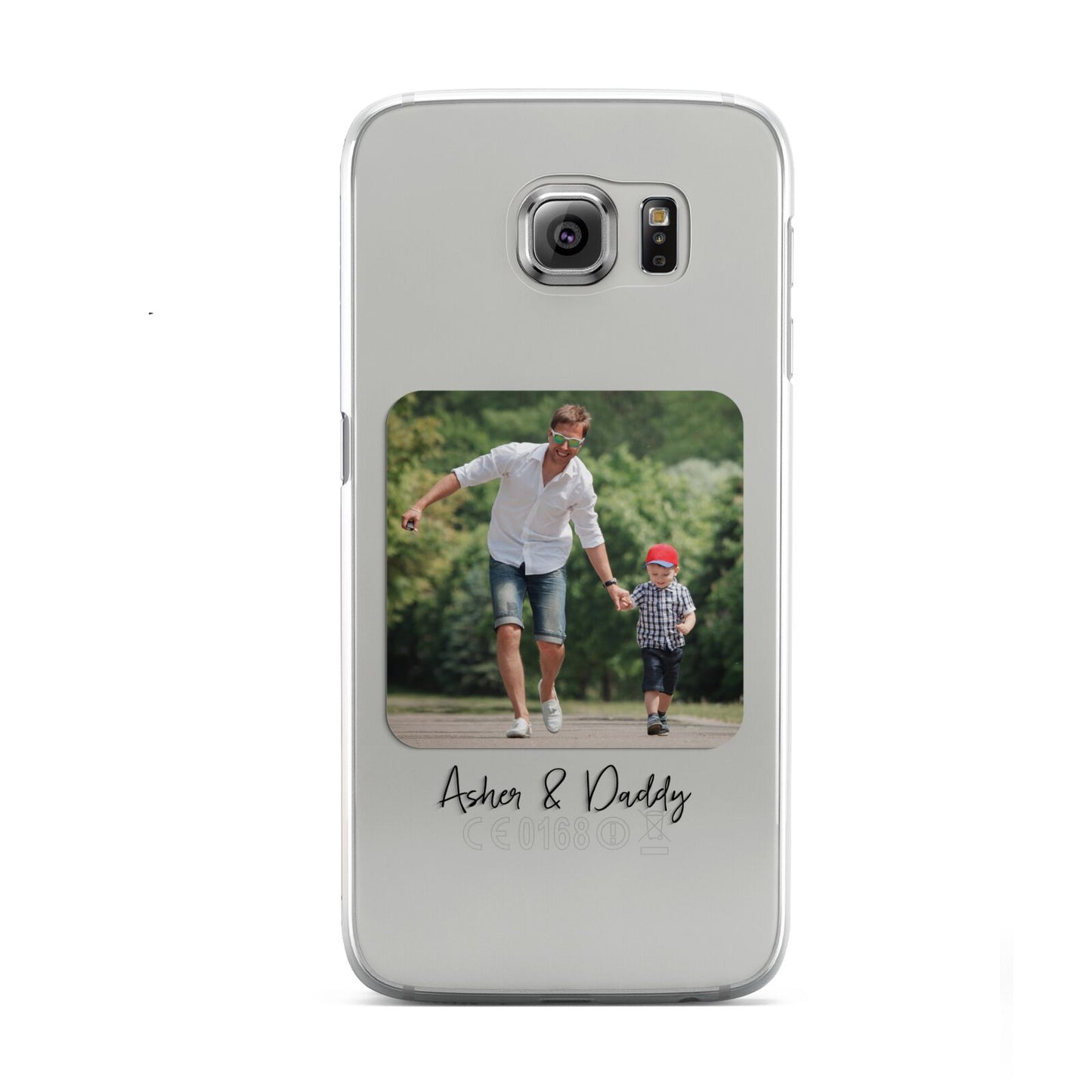 Parent and Child Photo with Text Samsung Galaxy S6 Case