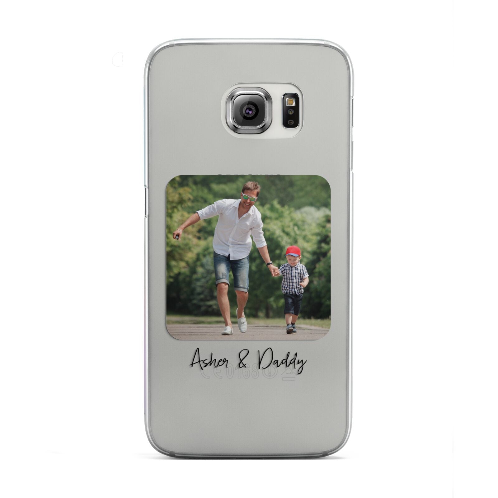 Parent and Child Photo with Text Samsung Galaxy S6 Edge Case