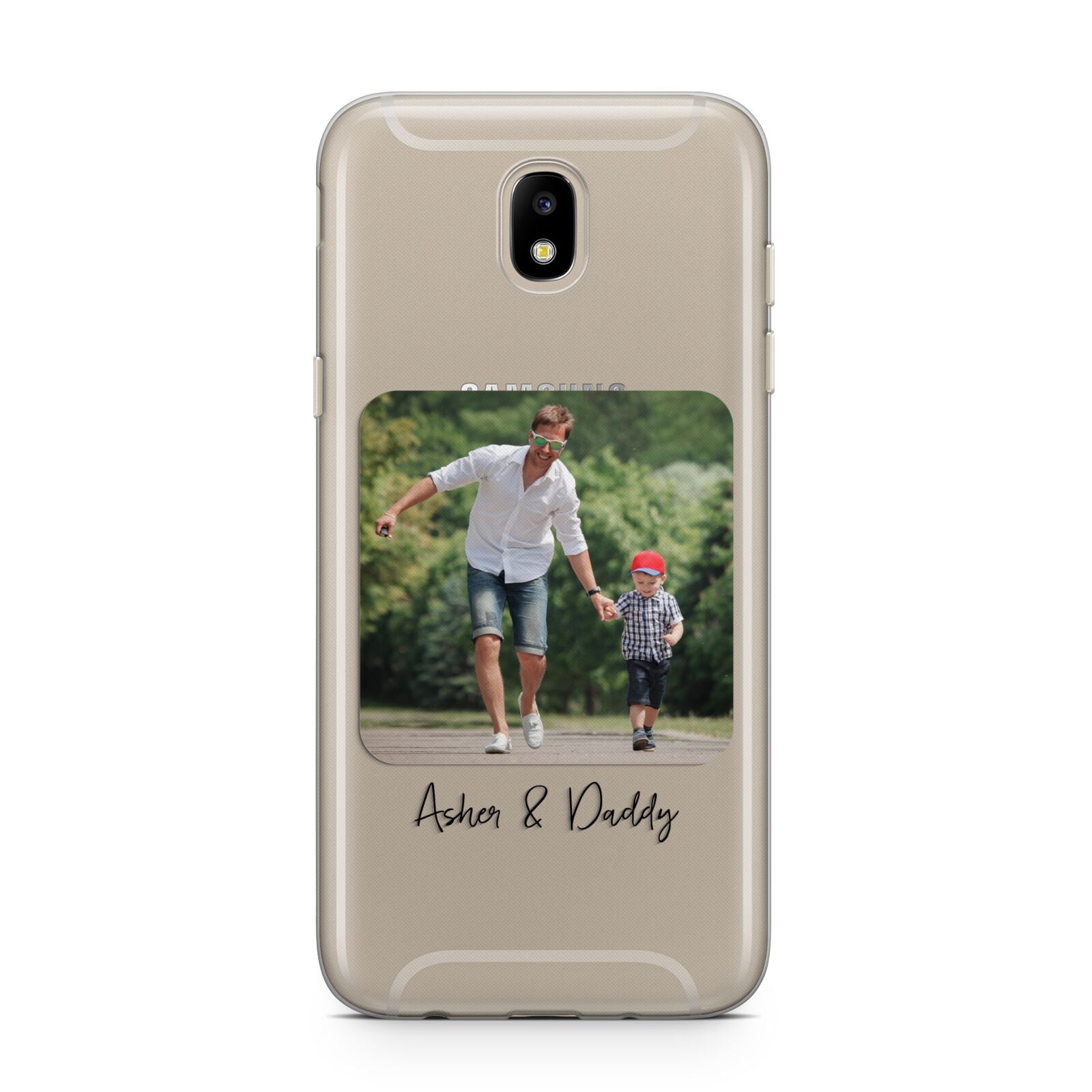 Parent and Child Photo with Text Samsung J5 2017 Case