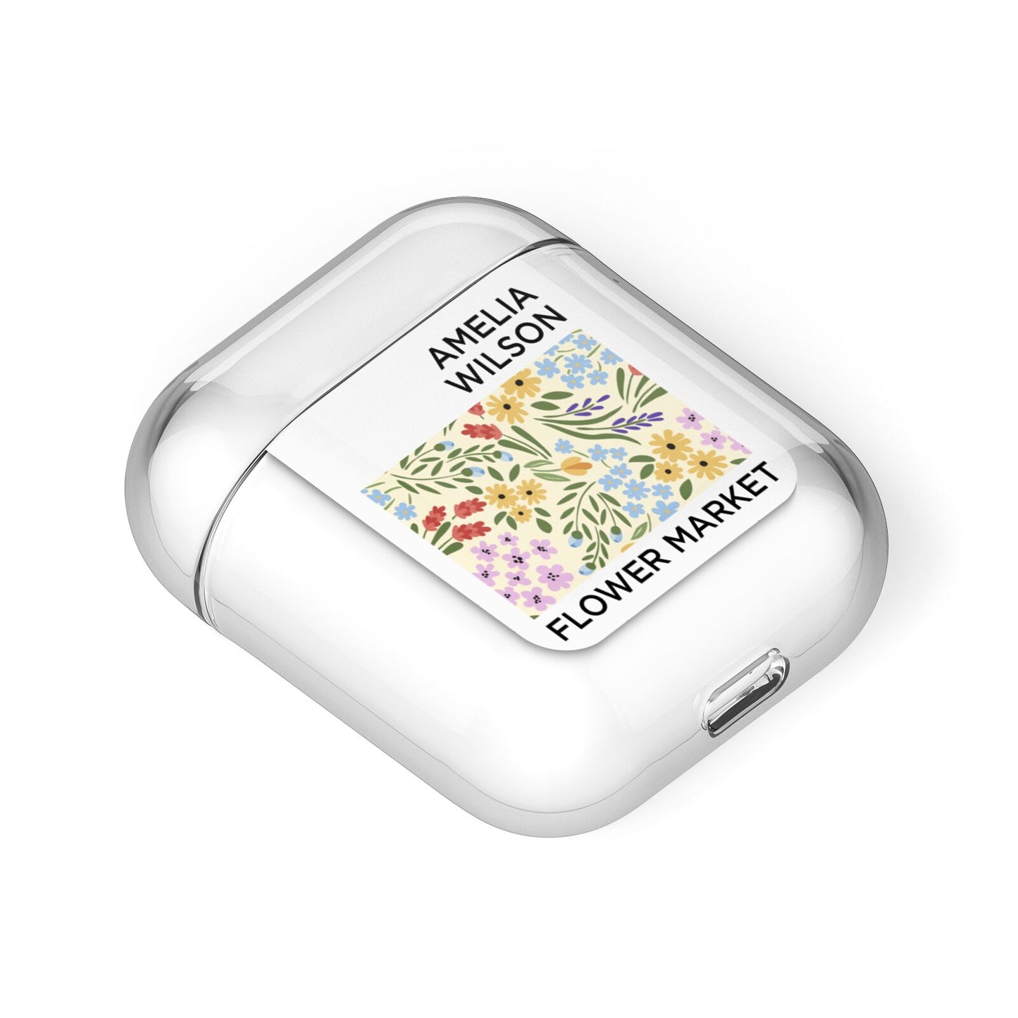 Paris Flower Market AirPods Case Laid Flat