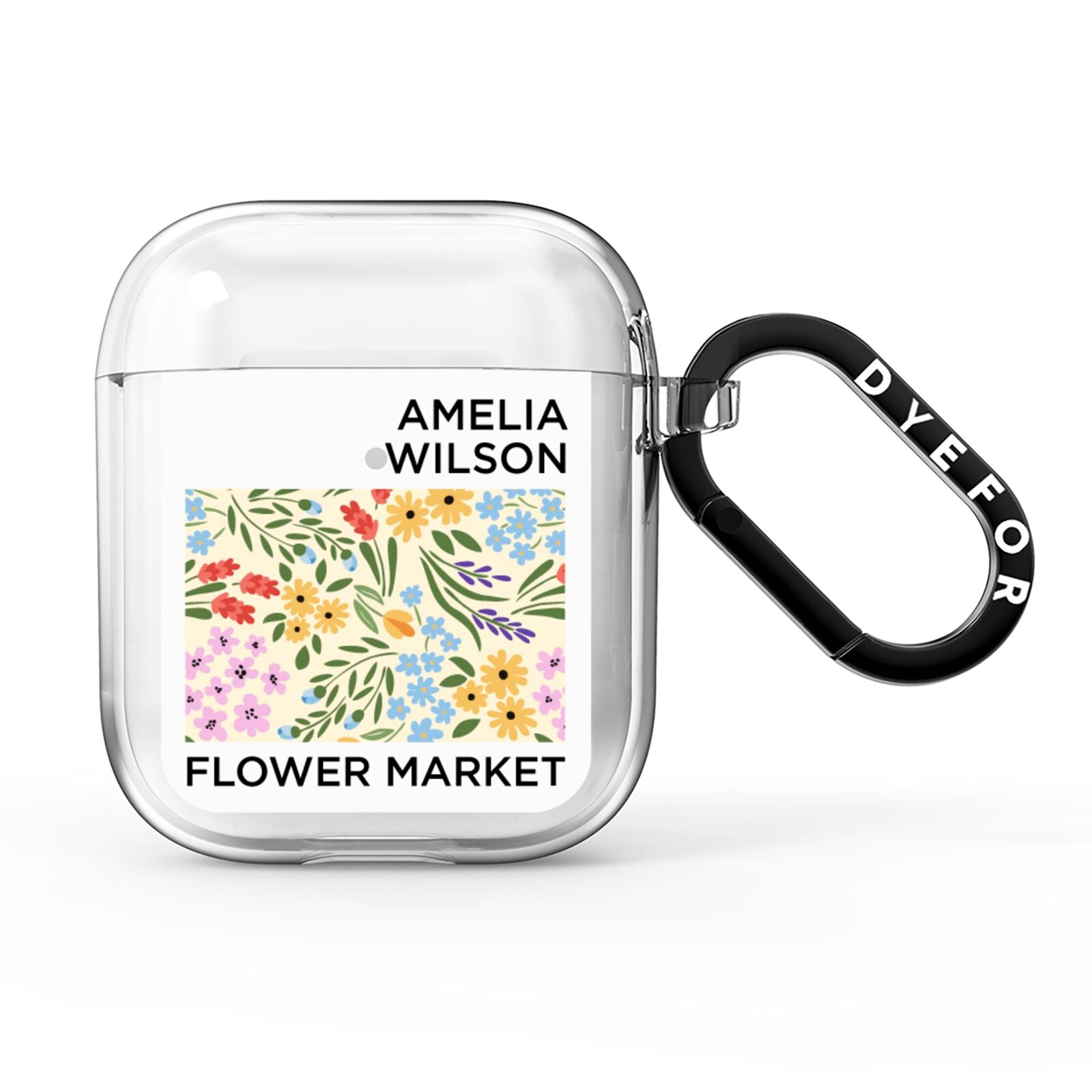 Paris Flower Market AirPods Clear Case