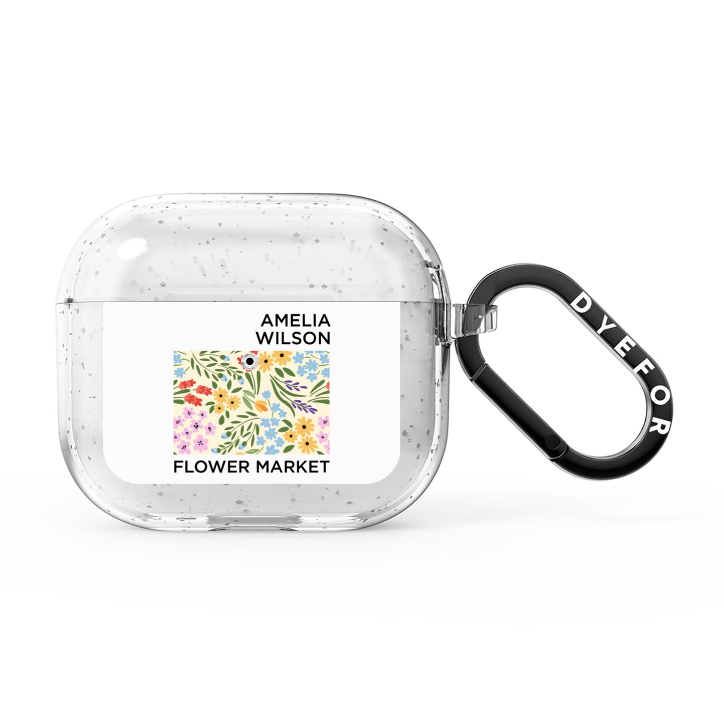 Paris Flower Market AirPods Glitter Case 3rd Gen