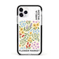 Paris Flower Market Apple iPhone 11 Pro in Silver with Black Impact Case
