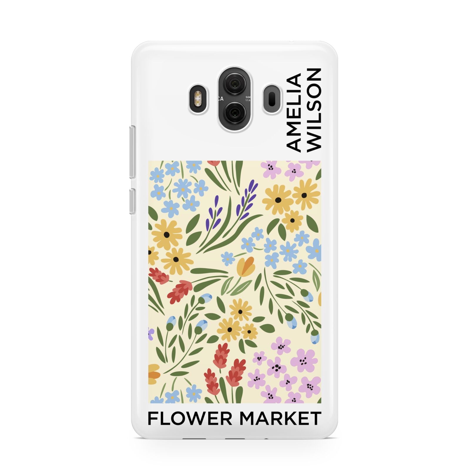 Paris Flower Market Huawei Mate 10 Protective Phone Case