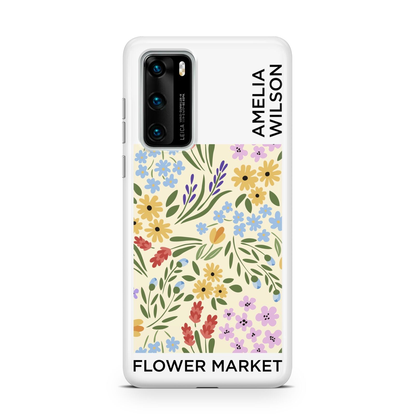 Paris Flower Market Huawei P40 Phone Case