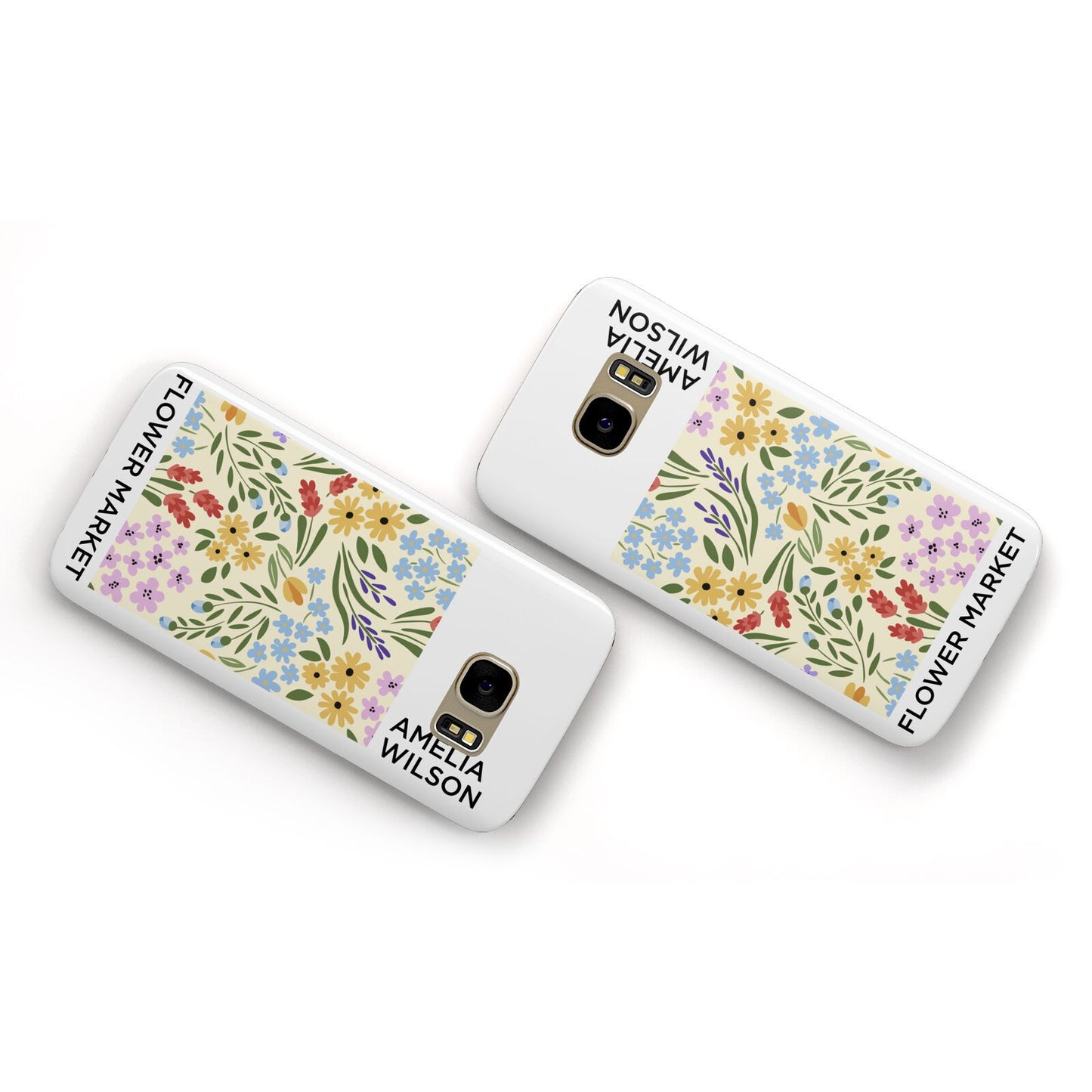 Paris Flower Market Samsung Galaxy Case Flat Overview