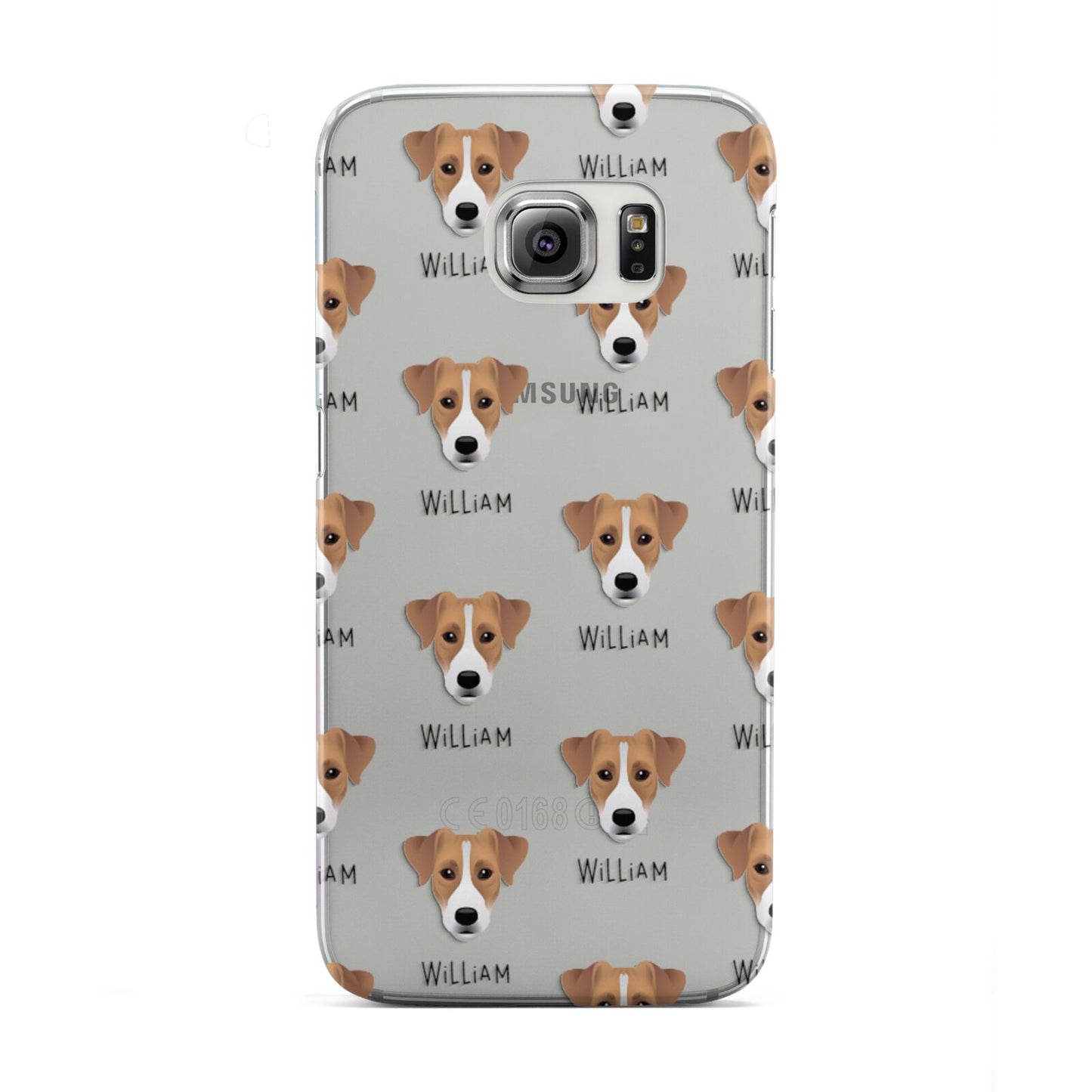 Parson Russell Terrier Icon with Name Samsung Galaxy S6 Edge Case