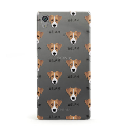 Parson Russell Terrier Icon with Name Sony Xperia Case