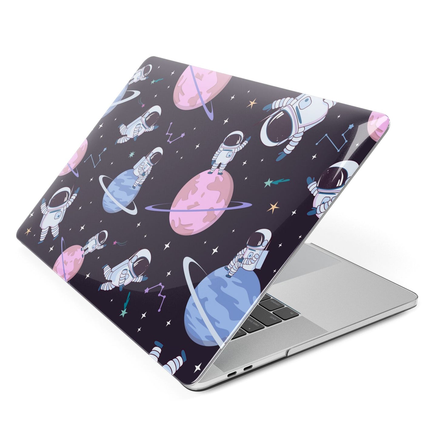 Pastel Hue Space Scene Apple MacBook Case Side View