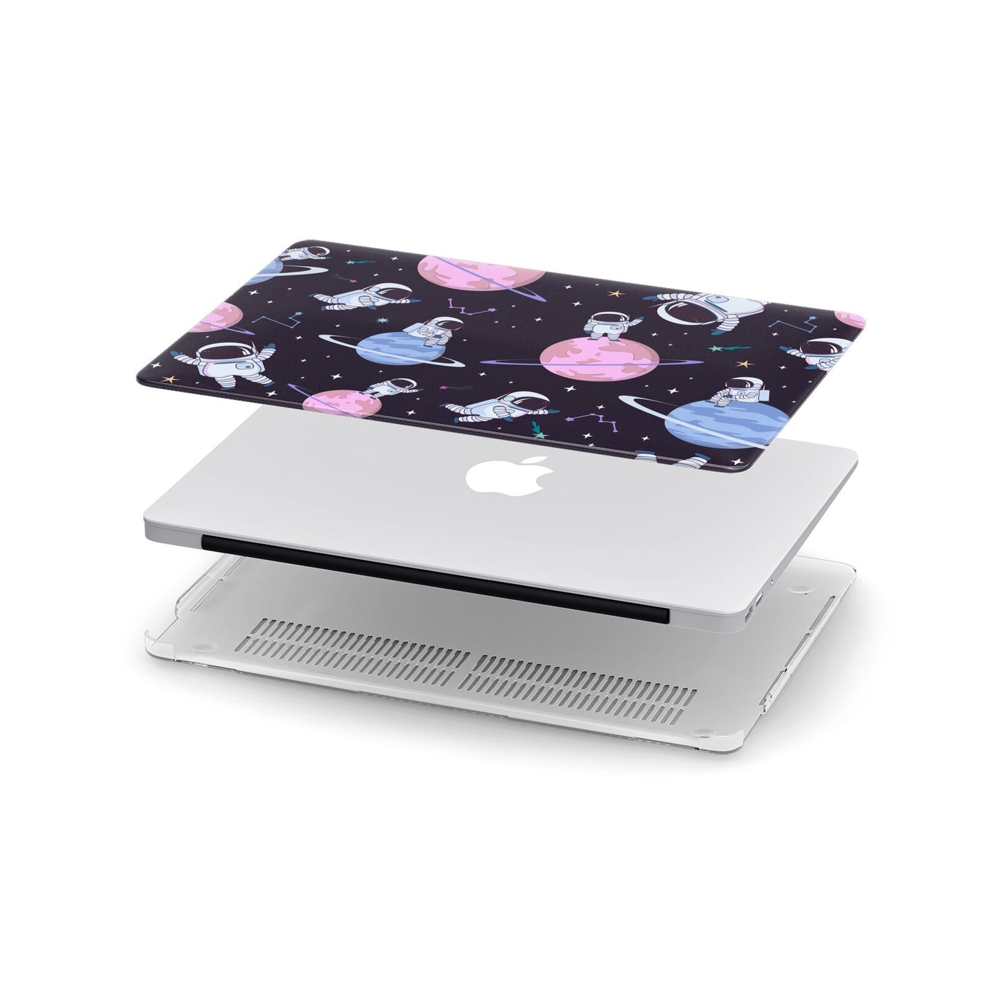 Pastel Hue Space Scene Apple MacBook Case in Detail