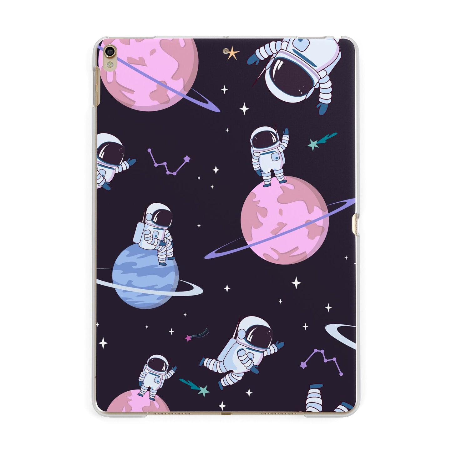 Pastel Hue Space Scene Apple iPad Gold Case