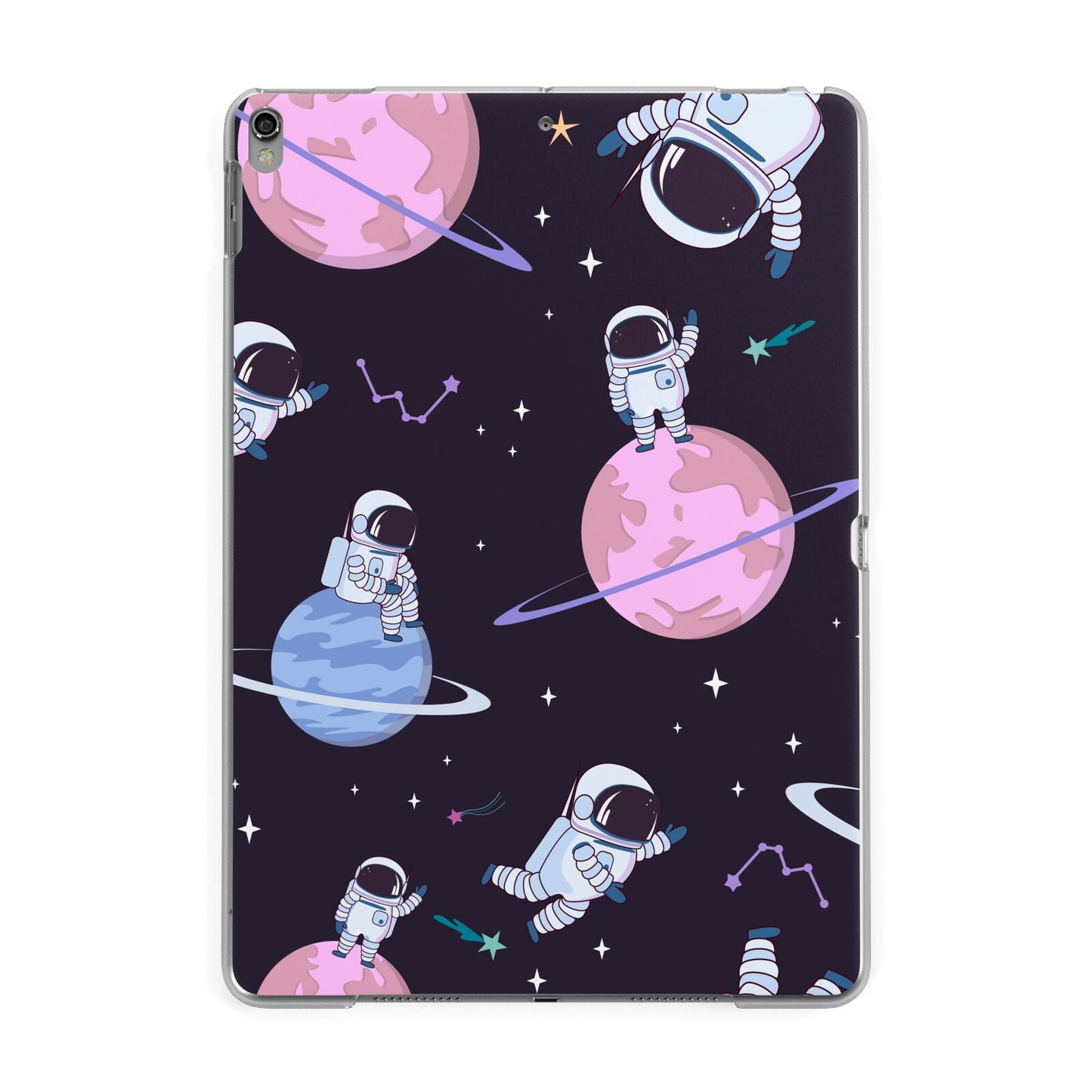 Pastel Hue Space Scene Apple iPad Grey Case