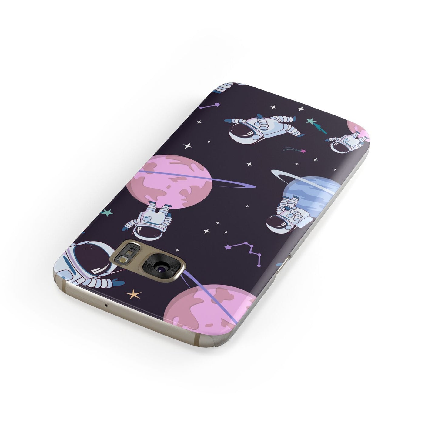 Pastel Hue Space Scene Samsung Galaxy Case Front Close Up