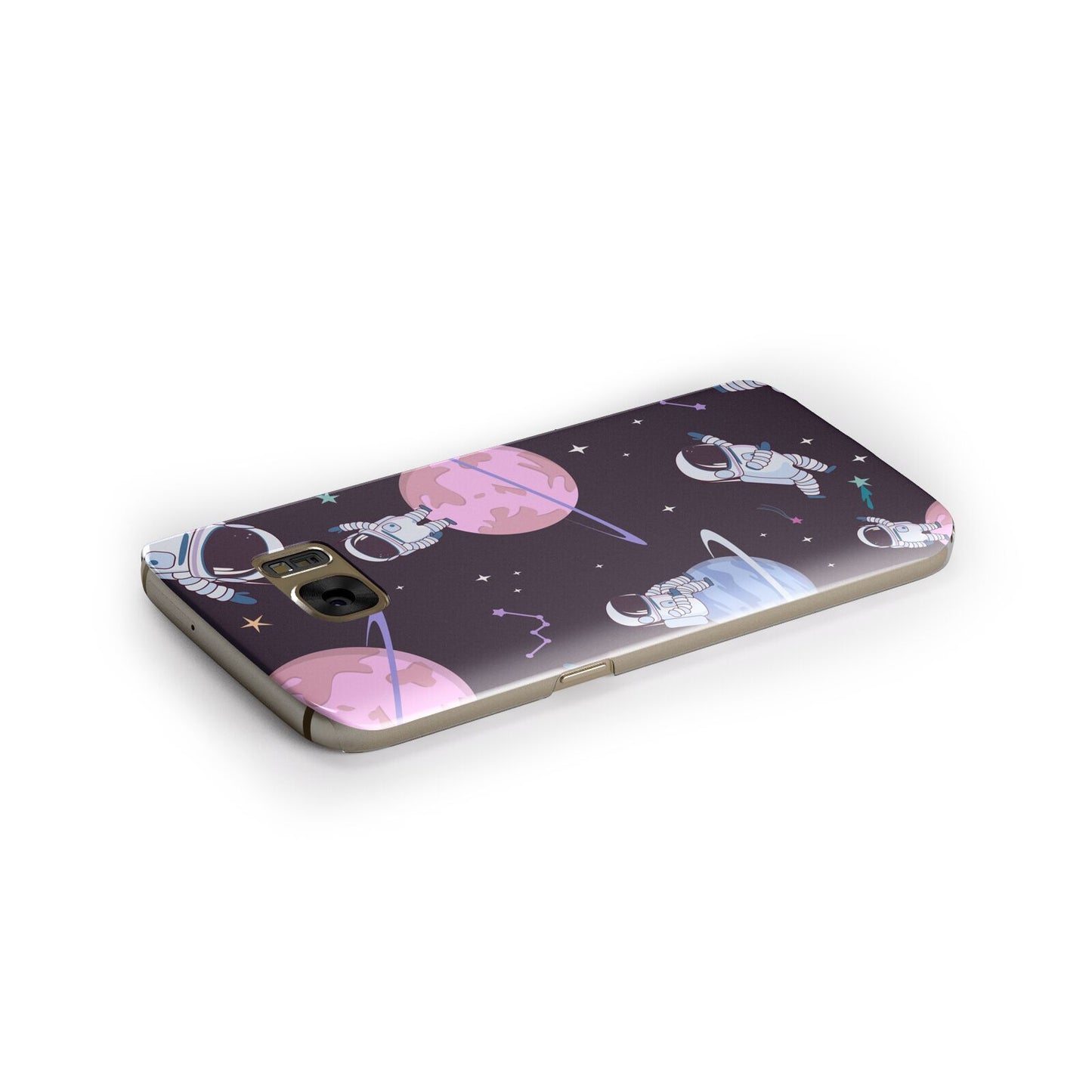 Pastel Hue Space Scene Samsung Galaxy Case Side Close Up