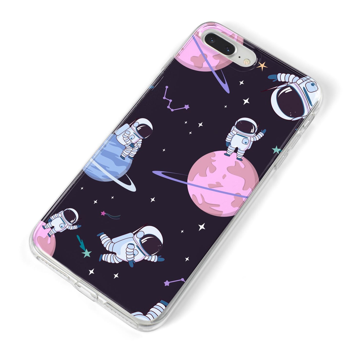 Pastel Hue Space Scene iPhone 8 Plus Bumper Case on Silver iPhone Alternative Image